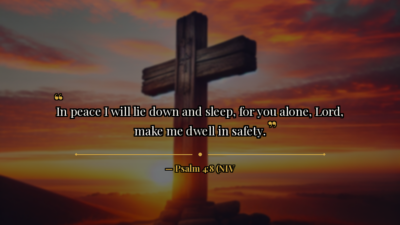 Evening Prayer — Find Peace and Rest at the End of Your Day - Bible verse image