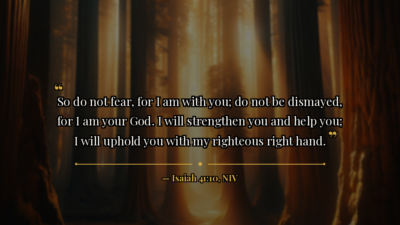 Firefighter Faith Challenge — Day 3: Courage Under Pressure - Bible verse image