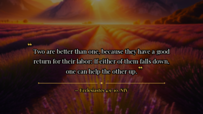 EMS & Paramedic Faith Challenge — Day 5: Brotherhood & Unity - Bible verse image