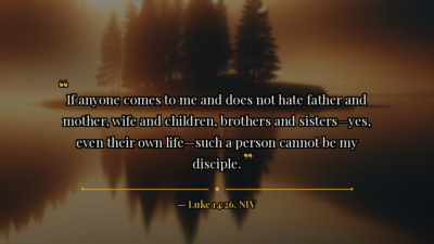 EMS & Paramedic Faith Challenge — Day 6: Family & Sacrifice - Bible verse image