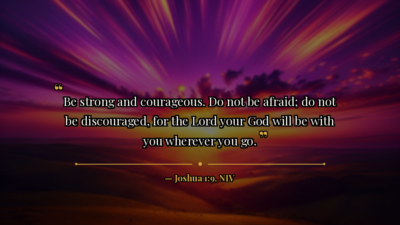 Police Faith Challenge — Day 3: Courage Under Pressure - Bible verse image