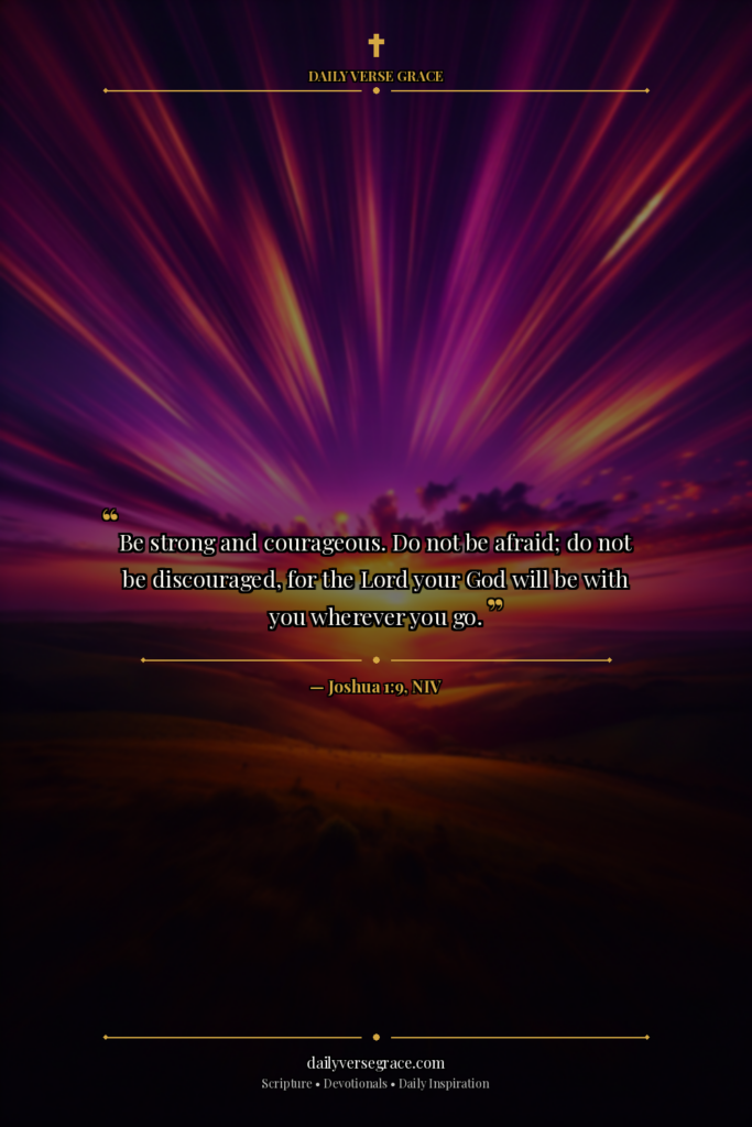 Police Faith Challenge — Day 3: Courage Under Pressure - Bible verse image
