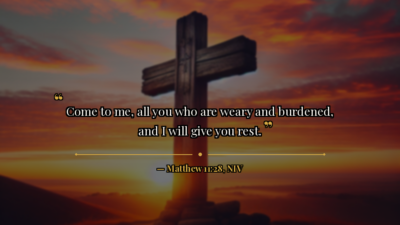 Construction Faith Challenge — Day 4: Rest for the Weary - Bible verse image