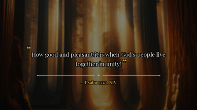 Nurse Faith Challenge — Day 5: Brotherhood & Unity - Bible verse image