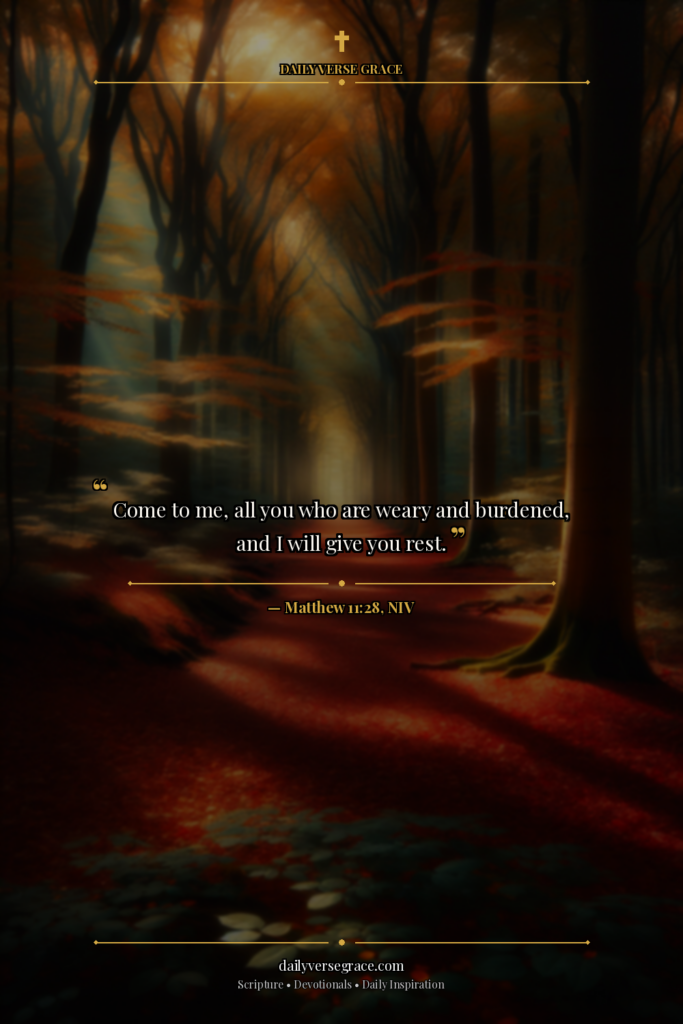 Military Faith Challenge — Day 4: Rest for the Weary - Bible verse image