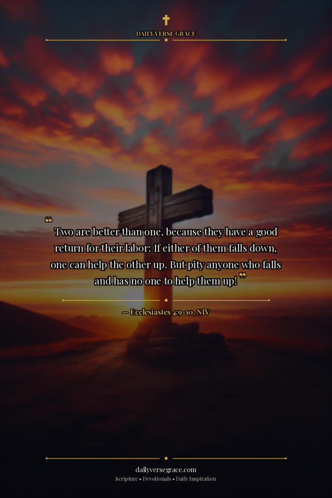 Military Faith Challenge — Day 5: Brotherhood & Unity - Bible verse image